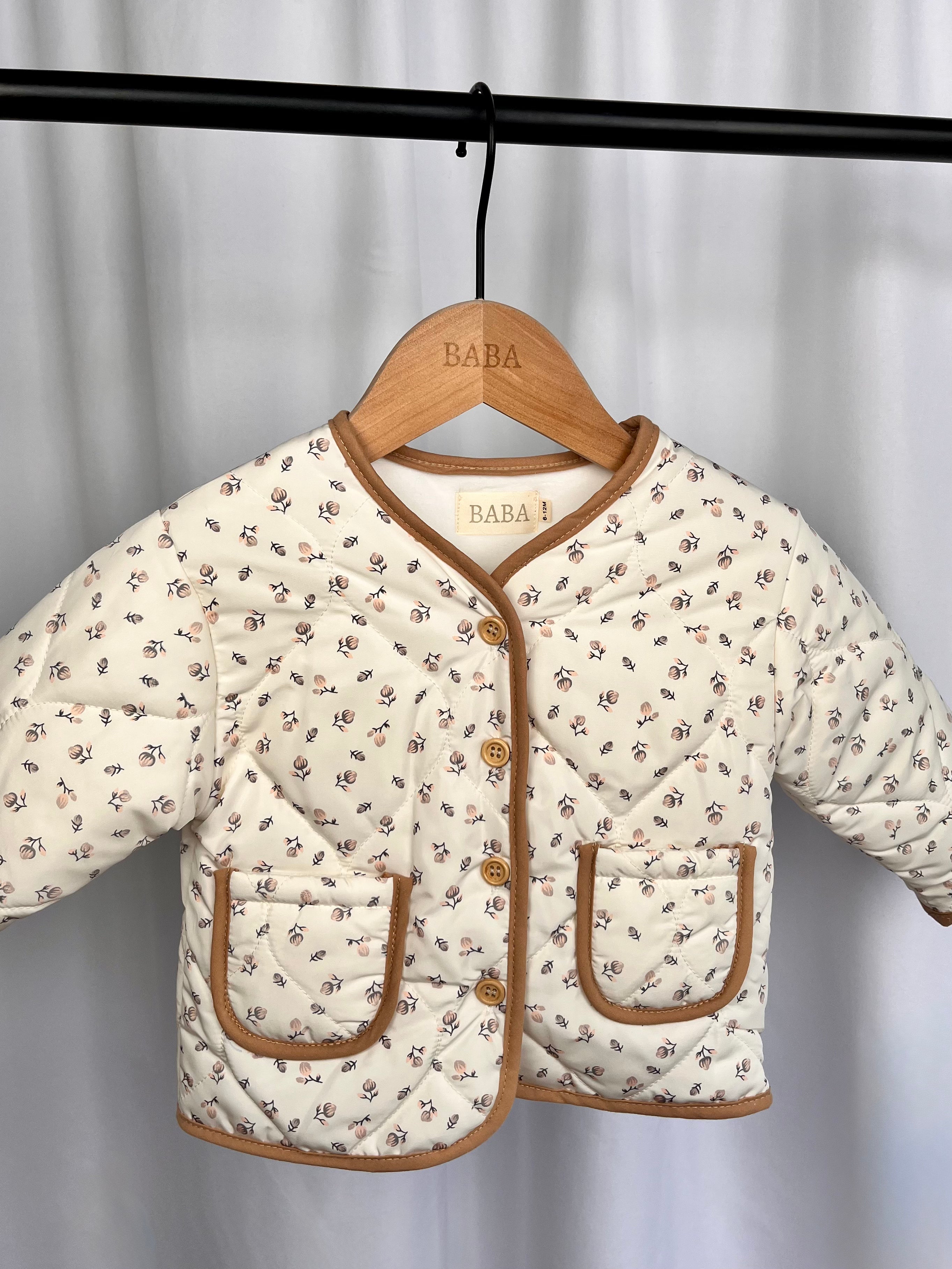Floral quilted coat image 0